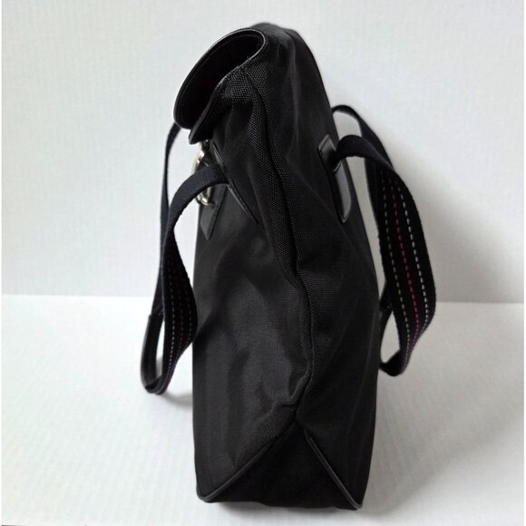 Cole Haan Purse Black Nylon Satchel Tote Travel Packable Handbag - Picture 6 of 11